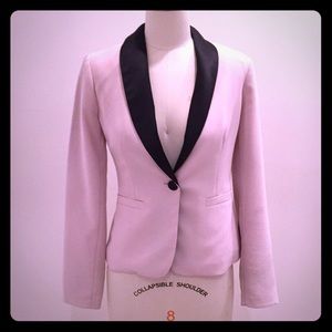 Nude Cream & Black Chic Blazer Jacket